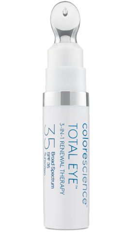 Colorescience Total Eye serum bottle on a white background