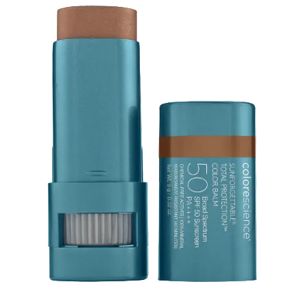 Two Colorescience stick products on a white background