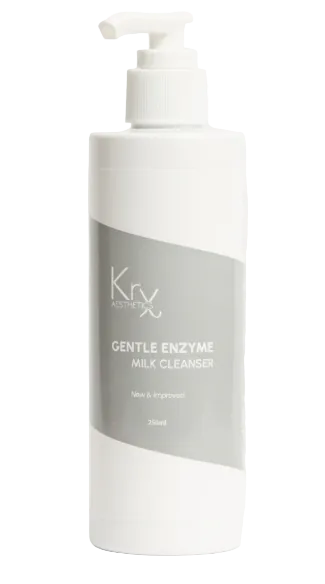 KTV Skincare Gentle Enzyme Milk Cleanser bottle on a white background